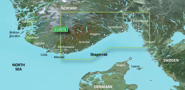 BlueChart g3 Vision – Oslo-Mandal-Smögen