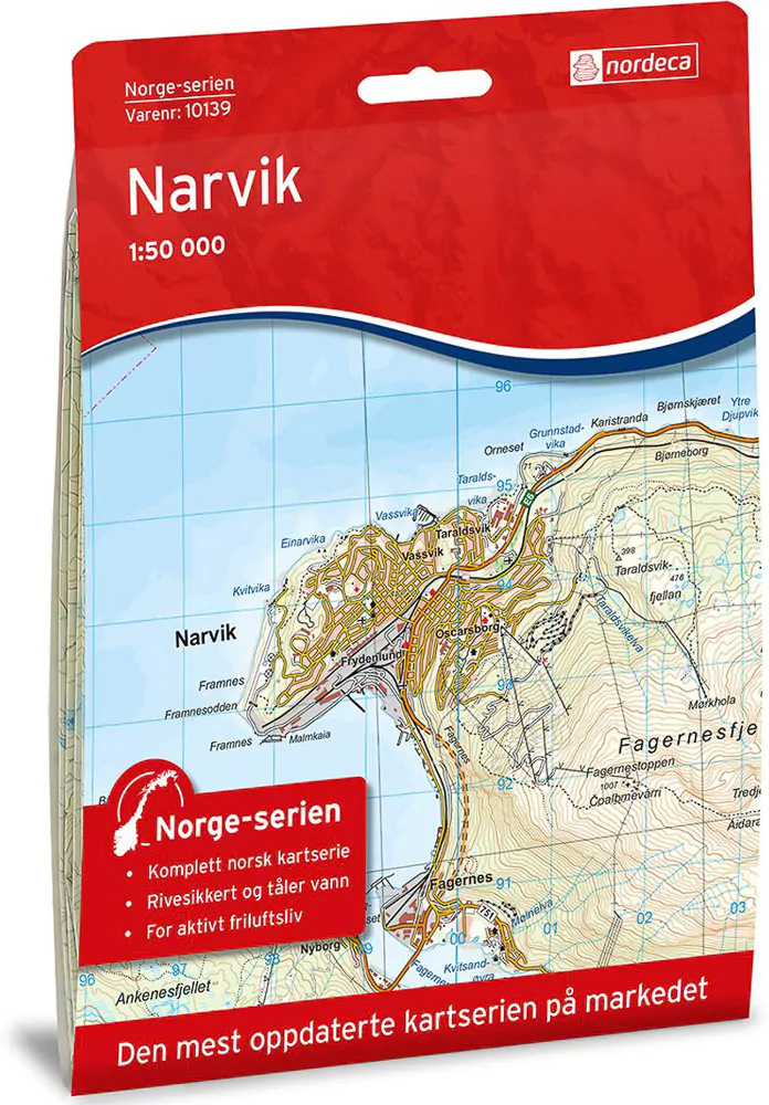 Narvik 1:50 000 – Kart 10139 i Norges-serien