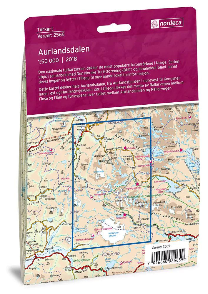 Aurlandsdalen – Turkart – Lnr 2565 - Image 4