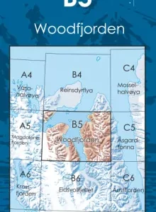 B5 Woodfjorden 1:100 000 – Svalbardkart – Lnr 8806