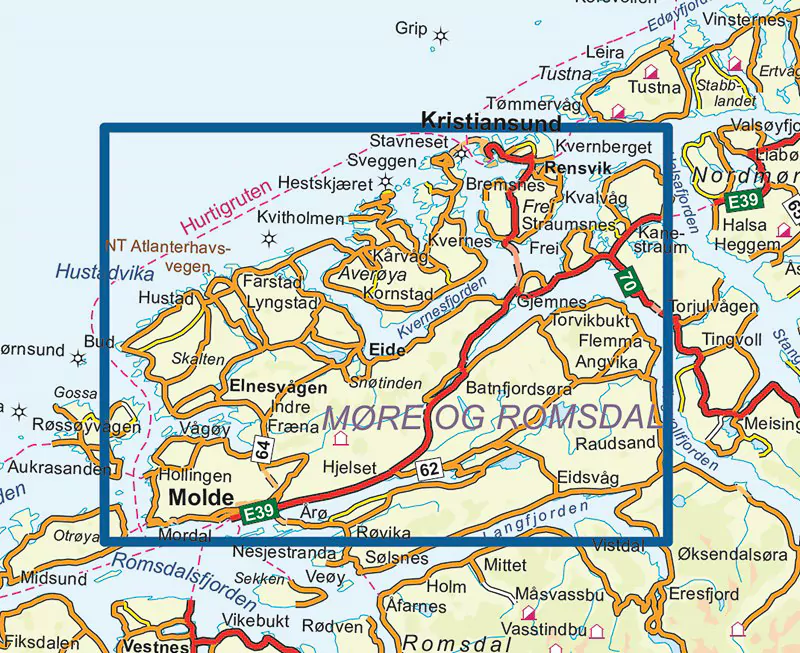 Molde-Kristiansund – Topo3000- Lnr 3047 - Image 3