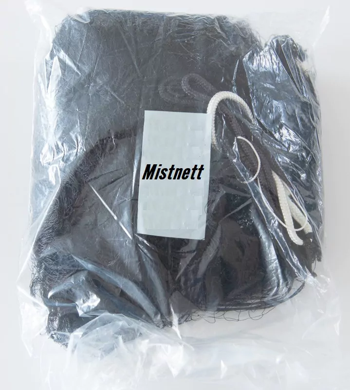 Mistnett, 16mm maske, 5 lommer, 18m lengde – Småfuglnett, kraftig tråd