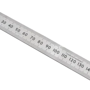 Stållinjal – 15 cm m/stopper